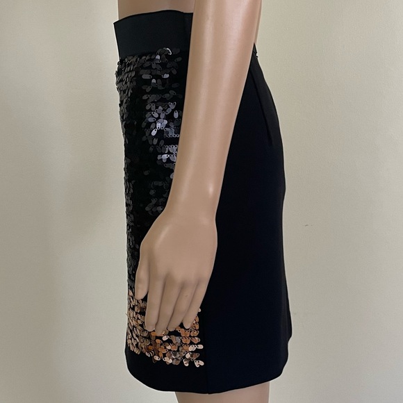 NWT DKNY black & gold sequin skirt size 4 - Picture 6 of 14